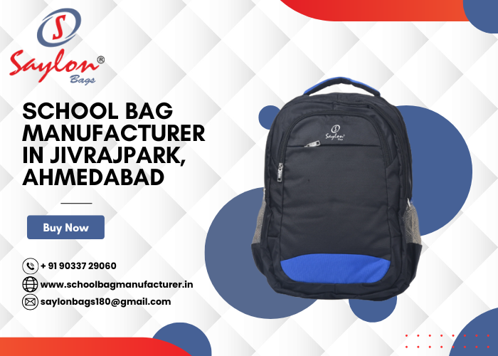 School Bag Manufacturer in Jivrajpark, Ahmedabad